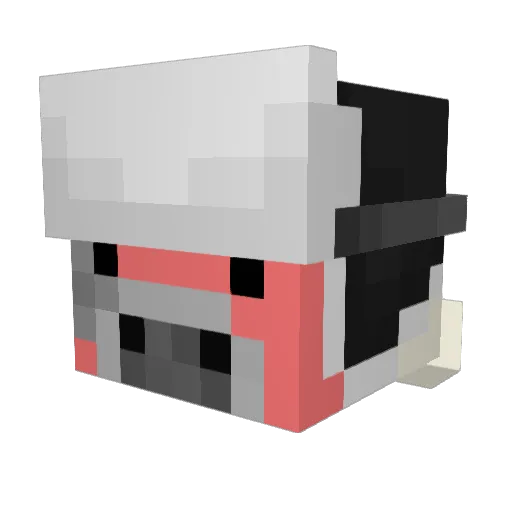 trahg Minecraft avatar head, 3D render