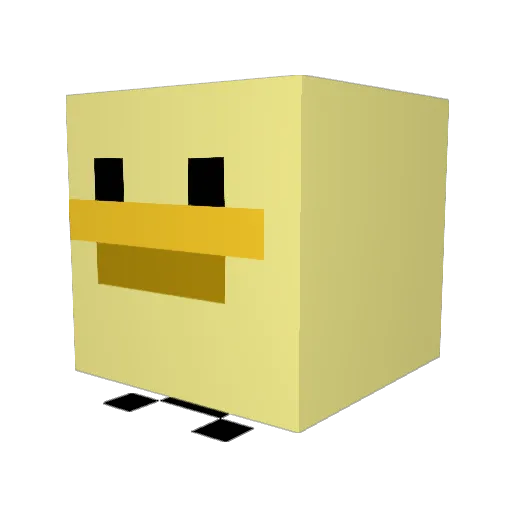 traibao Minecraft avatar head, 3D render
