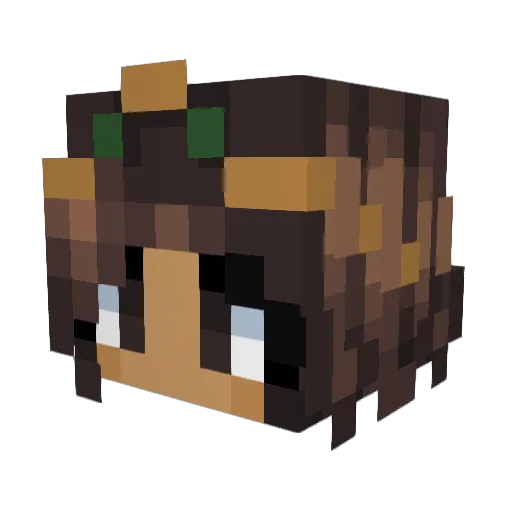 trainchoochoo Minecraft avatar head, 3D render