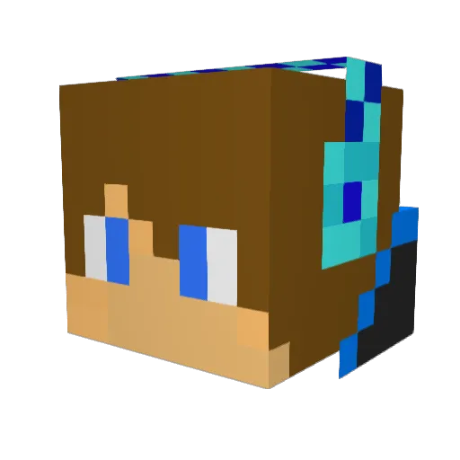 traindude1 Minecraft avatar head, 3D render