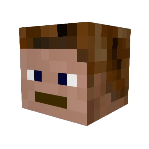 trainhouse4 Minecraft avatar head, 3D render