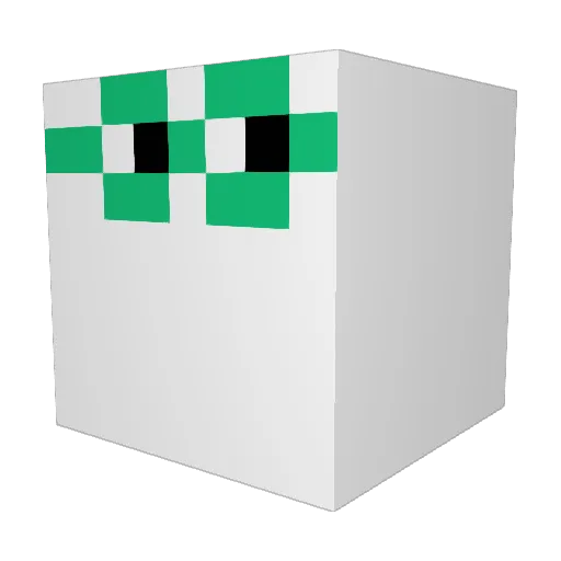 trait_1 Minecraft avatar head, 3D render