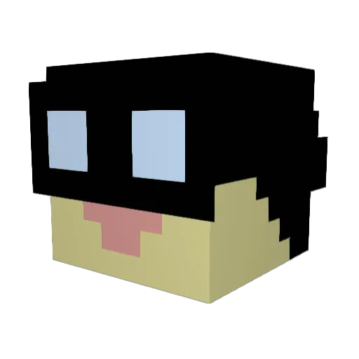 traivelinphil Minecraft avatar head, 3D render