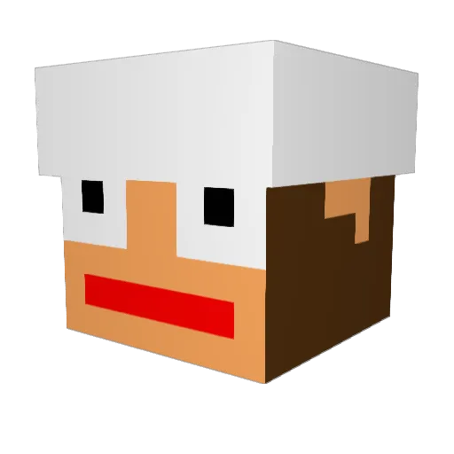 tralla611 Minecraft avatar head, 3D render