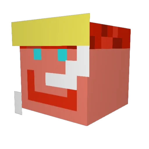 tramosus Minecraft avatar head, 3D render