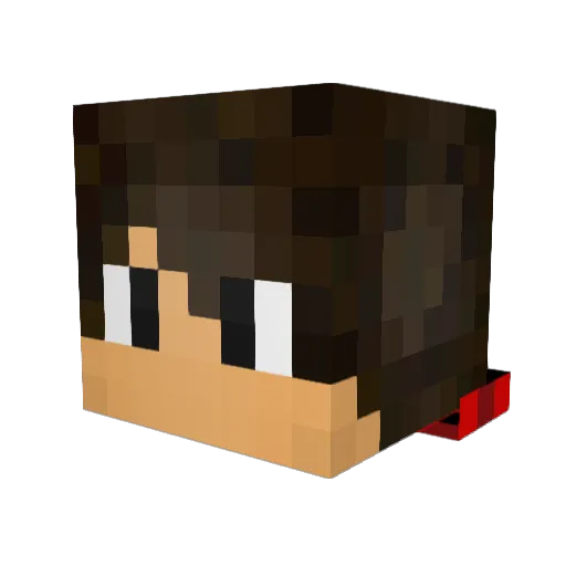 tran167 Minecraft avatar head, 3D render