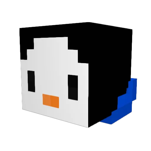 trandibandi Minecraft avatar head, 3D render