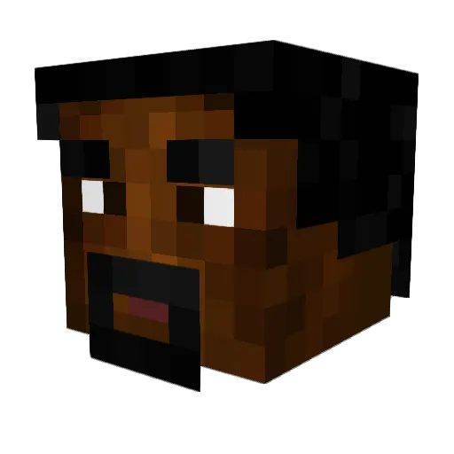 trankee Minecraft avatar head, 3D render