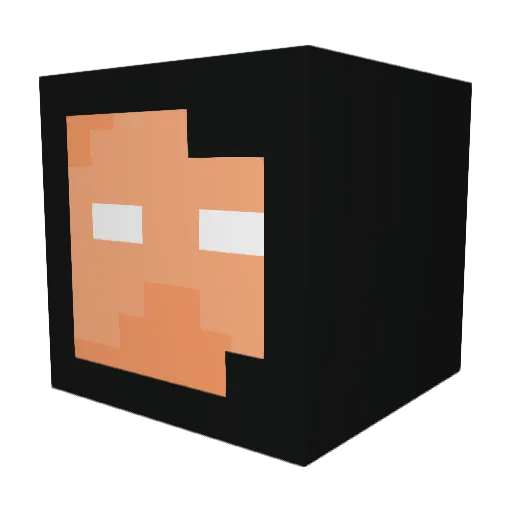 tranoxx Minecraft avatar head, 3D render