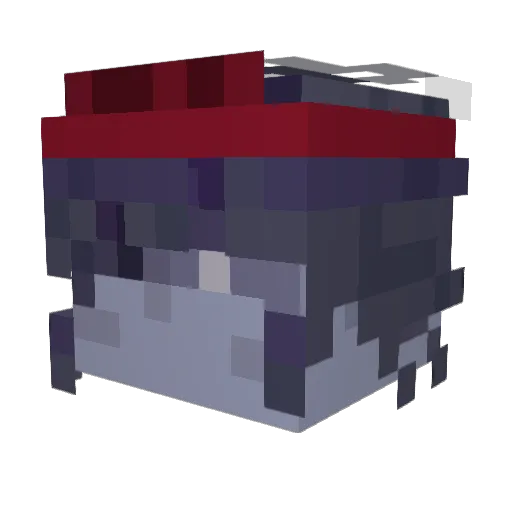 transd3rlord Minecraft avatar head, 3D render