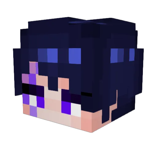 transfobica Minecraft avatar head, 3D render