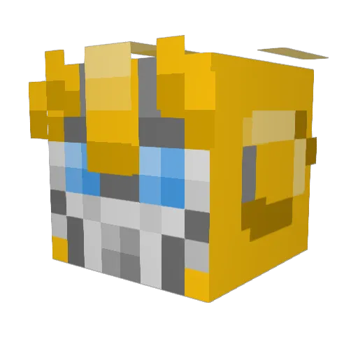 transformersplay Minecraft avatar head, 3D render
