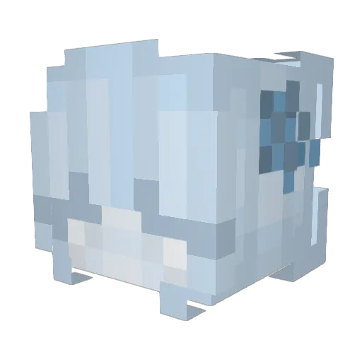 transtier1 Minecraft avatar head, 3D render