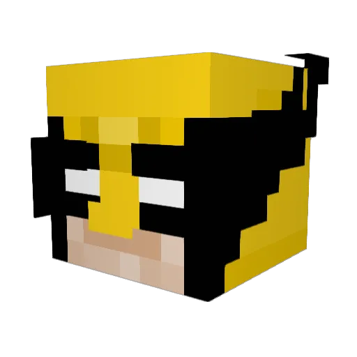 trappednightmare Minecraft avatar head, 3D render