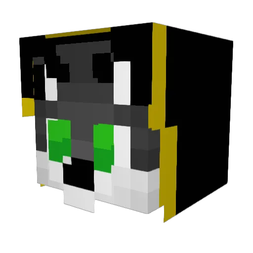 trapperboss Minecraft avatar head, 3D render