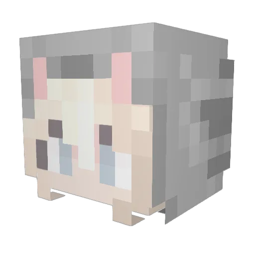 trapstary Minecraft avatar head, 3D render