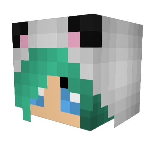 traptantrum Minecraft avatar head, 3D render
