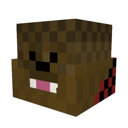 tras141 Minecraft avatar head, 3D render