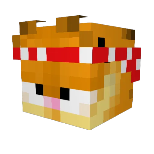 trashboatXP Minecraft avatar head, 3D render