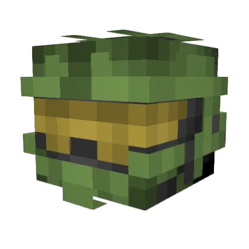 trashcan77 Minecraft avatar head, 3D render