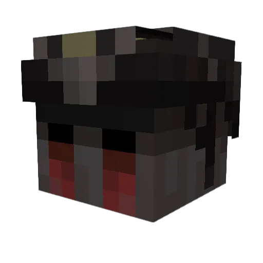 trashcan_mc Minecraft avatar head, 3D render