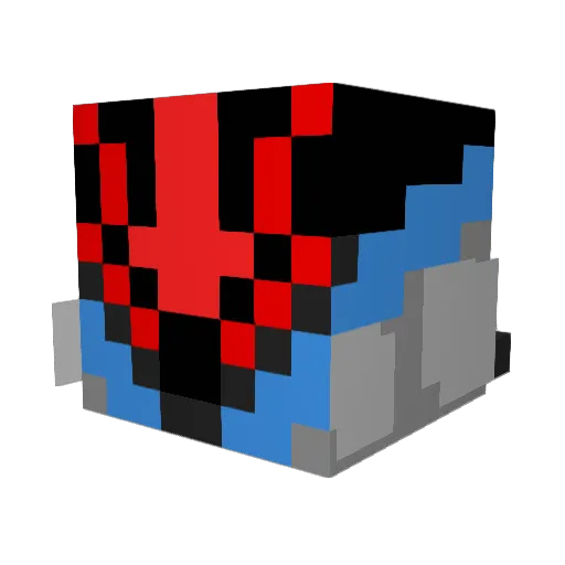 trashhead_ Minecraft avatar head, 3D render