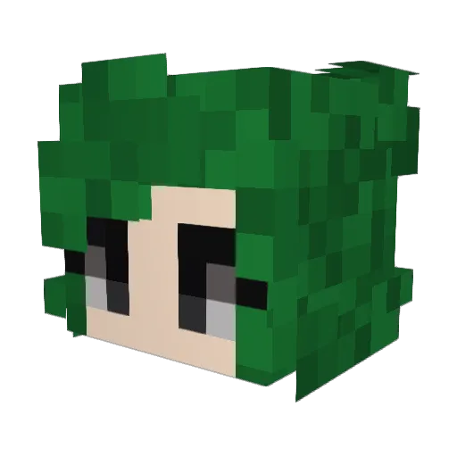 trashladyy Minecraft avatar head, 3D render