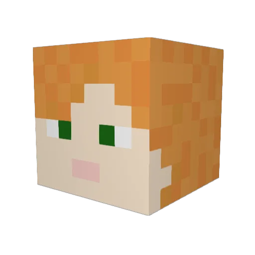 trashlingo Minecraft avatar head, 3D render