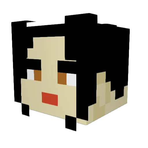 trashlion Minecraft avatar head, 3D render