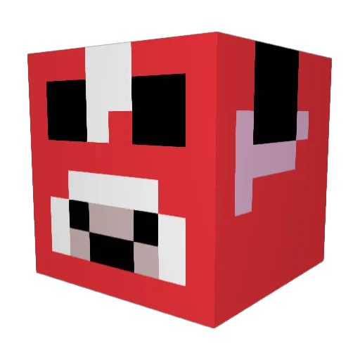 trashmonkey111 Minecraft avatar head, 3D render