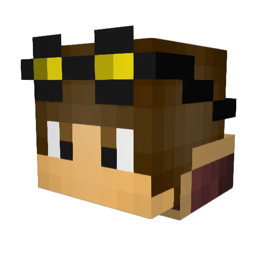trashphill Minecraft avatar head, 3D render