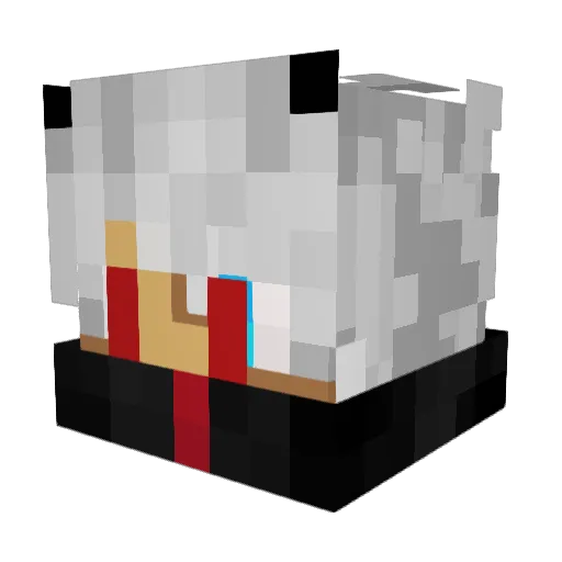trashton69 Minecraft avatar head, 3D render