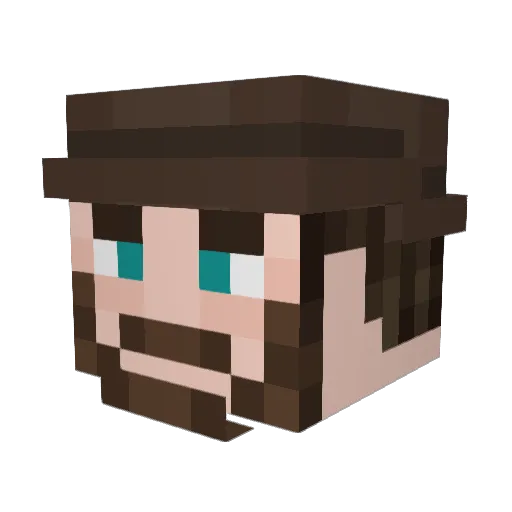 traumaticJep Minecraft avatar head, 3D render
