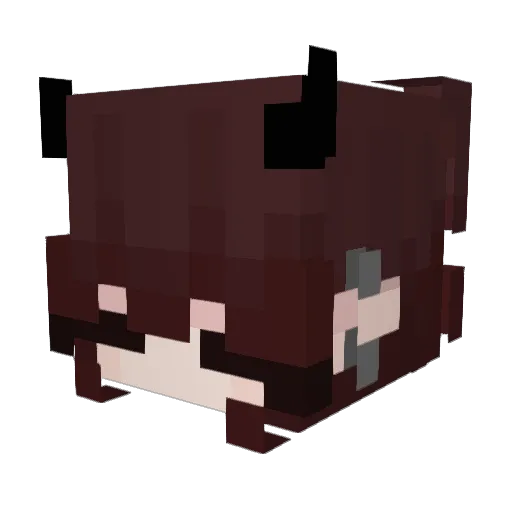 traurigs Minecraft avatar head, 3D render