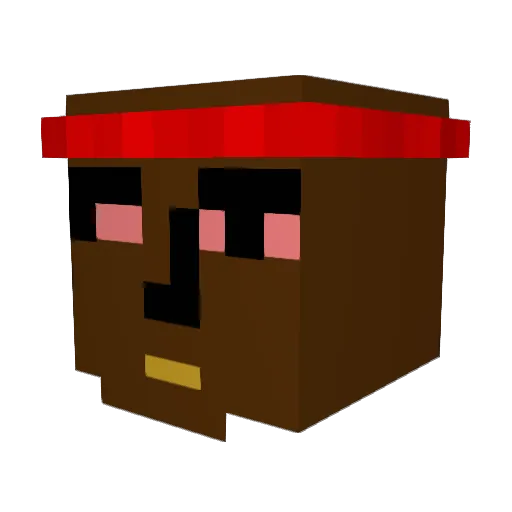 trauttmansdorf Minecraft avatar head, 3D render