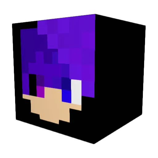 trav31680 Minecraft avatar head, 3D render