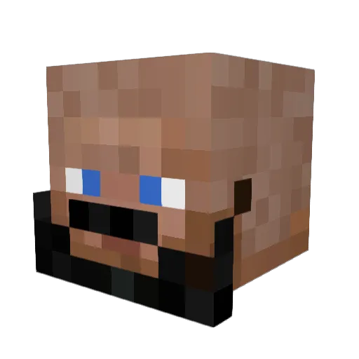 travion Minecraft avatar head, 3D render