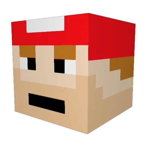 traviscorbin Minecraft avatar head, 3D render