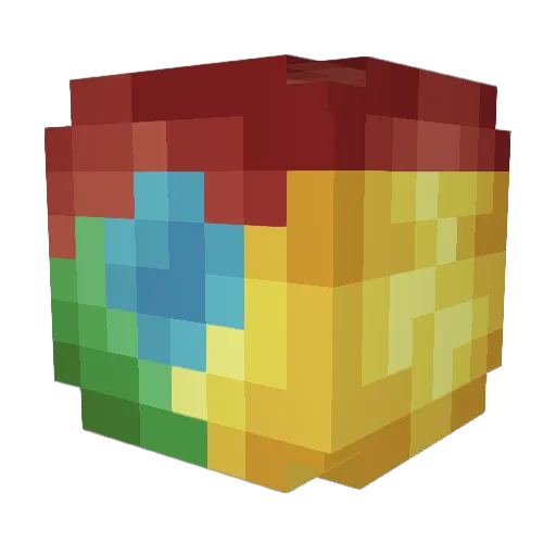 travisoshow Minecraft avatar head, 3D render
