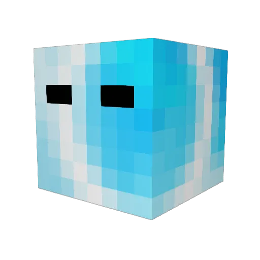 travman11 Minecraft avatar head, 3D render