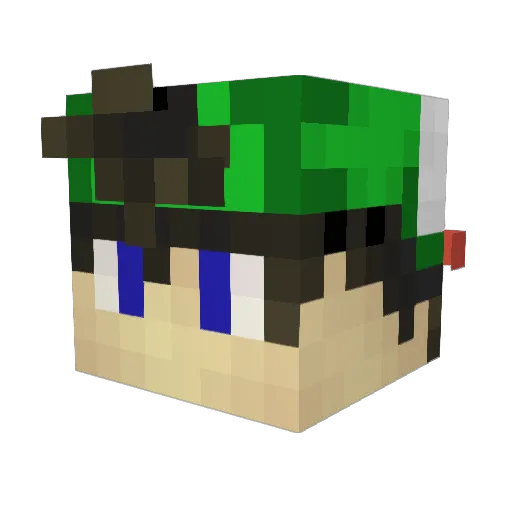 tray55101 Minecraft avatar head, 3D render