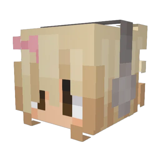 traycey Minecraft avatar head, 3D render
