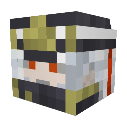 trcrx11 Minecraft avatar head, 3D render