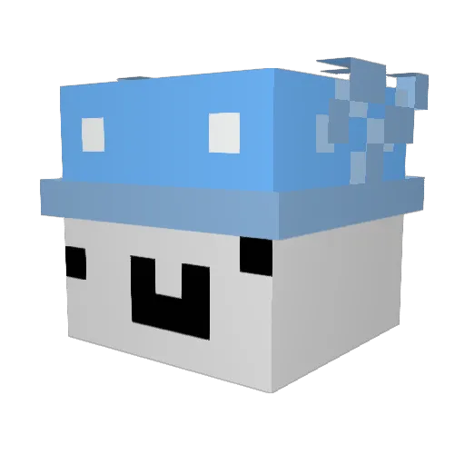 tre_xo Minecraft avatar head, 3D render