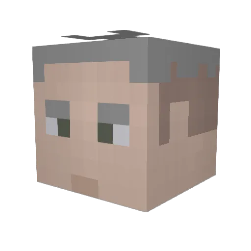 treaad Minecraft avatar head, 3D render