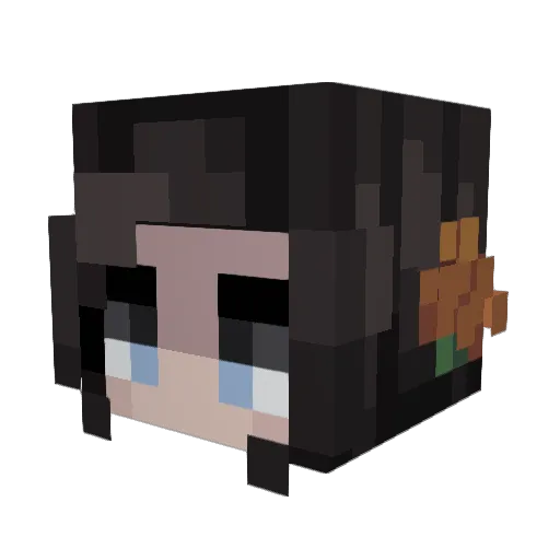 treacherouss Minecraft avatar head, 3D render