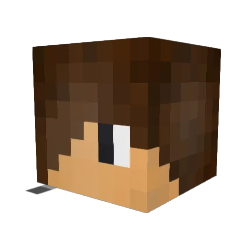 treadstyle Minecraft avatar head, 3D render