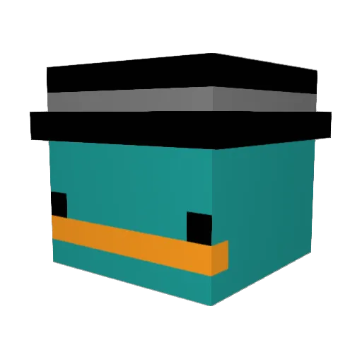 treamm Minecraft avatar head, 3D render