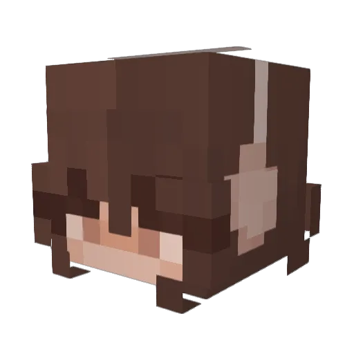 treasxure Minecraft avatar head, 3D render