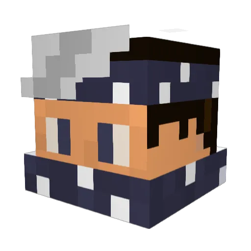 trebica Minecraft avatar head, 3D render